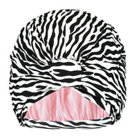 Turban Shower Cap - Zebra