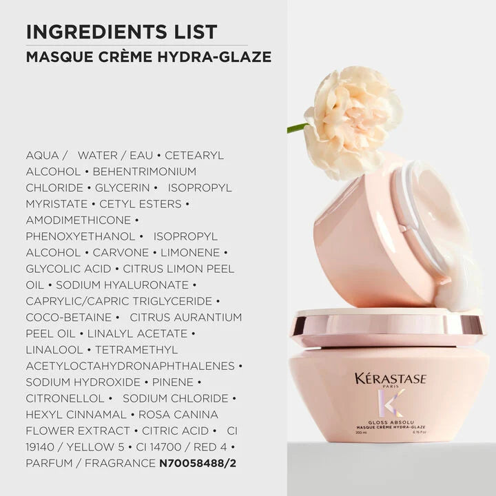 Kérastase Gloss Absolu Masque CRÈME HYDRA-GLAZE 200ML