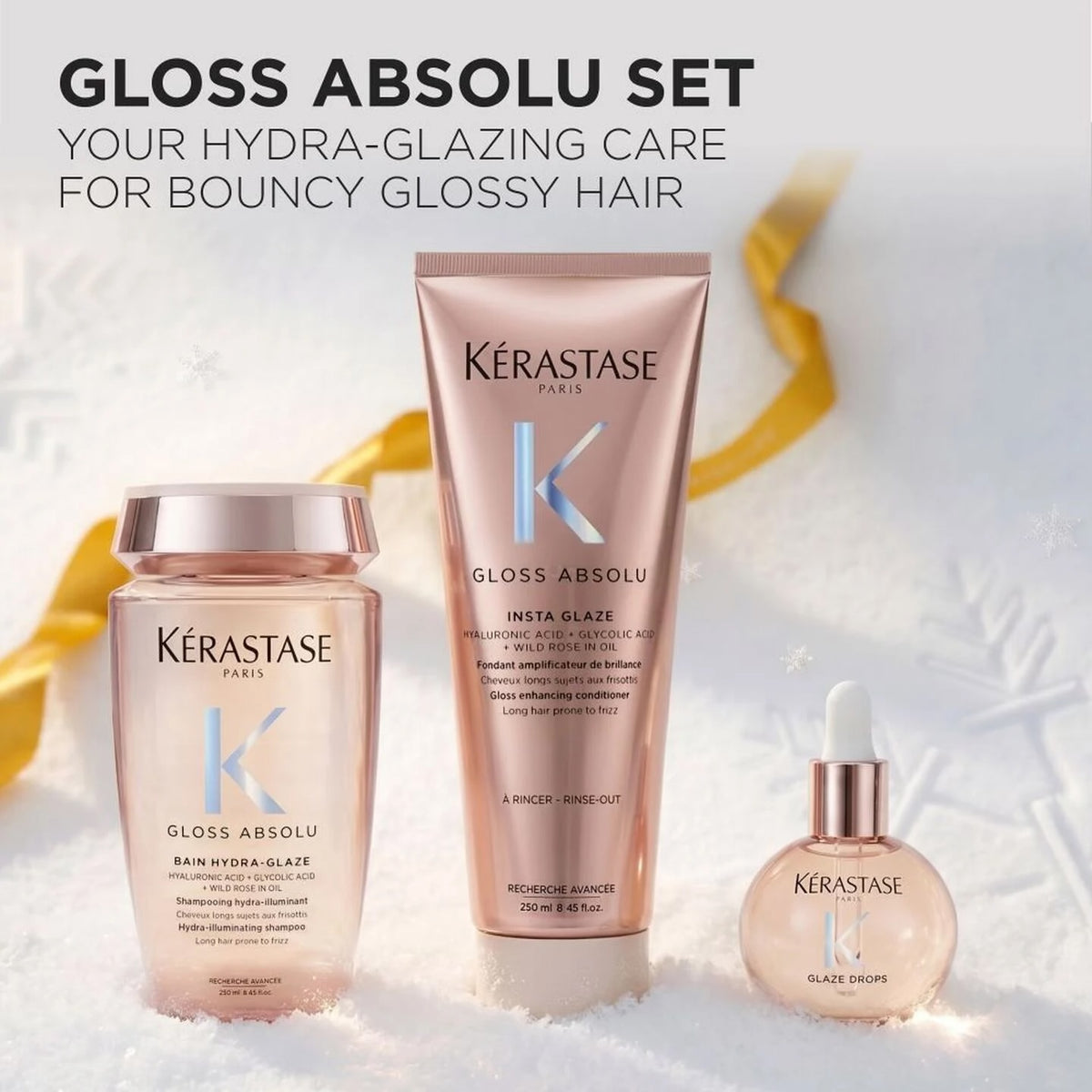 Kérastase Gift Pack - Hydra-Glazing - Trio - Gloss Absolu - Holiday Set - 2026 Collection