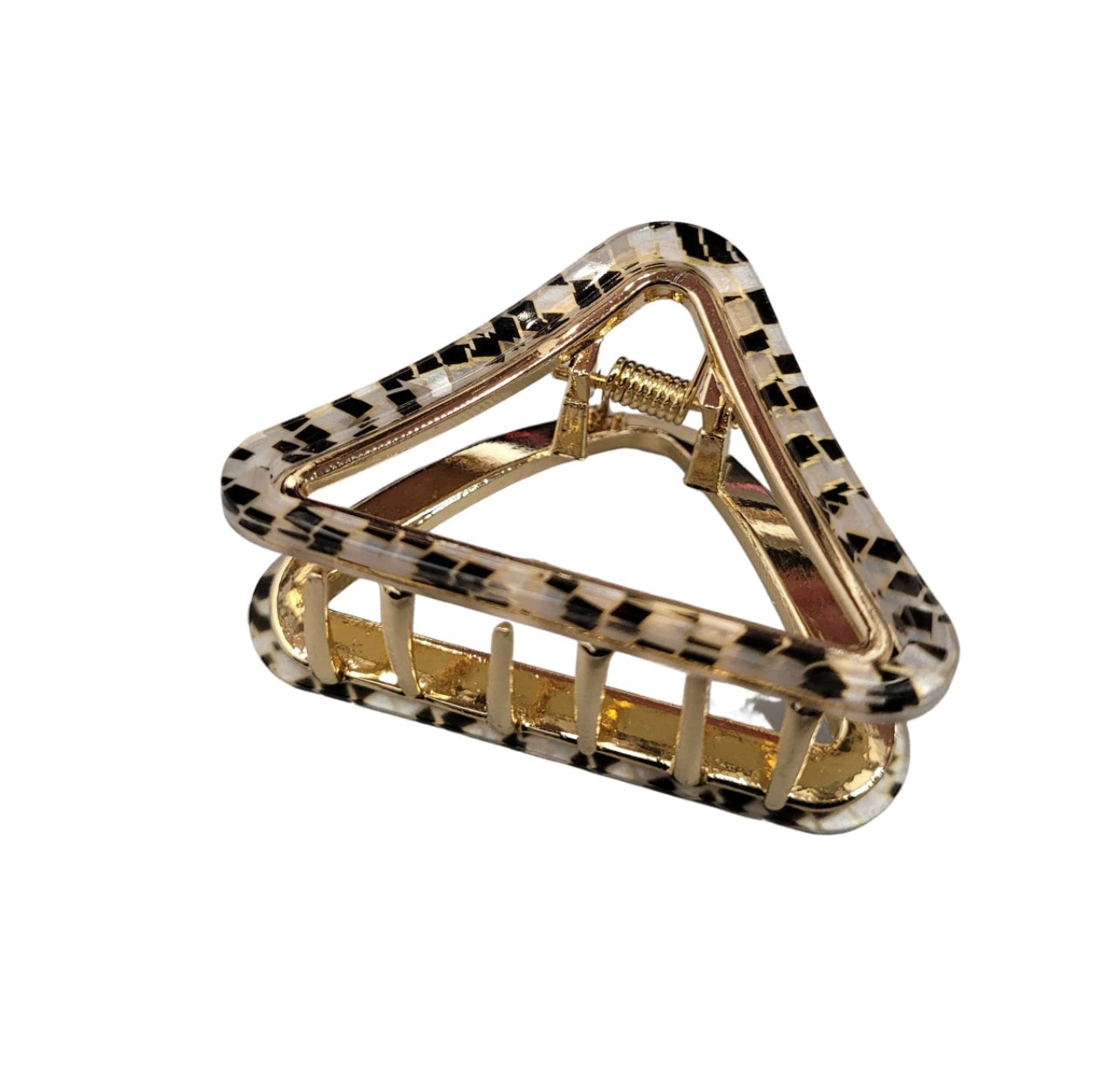 Trigon Hair Clip - Zebra