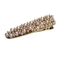 Sparkle Metal Hair Clip - Pearl