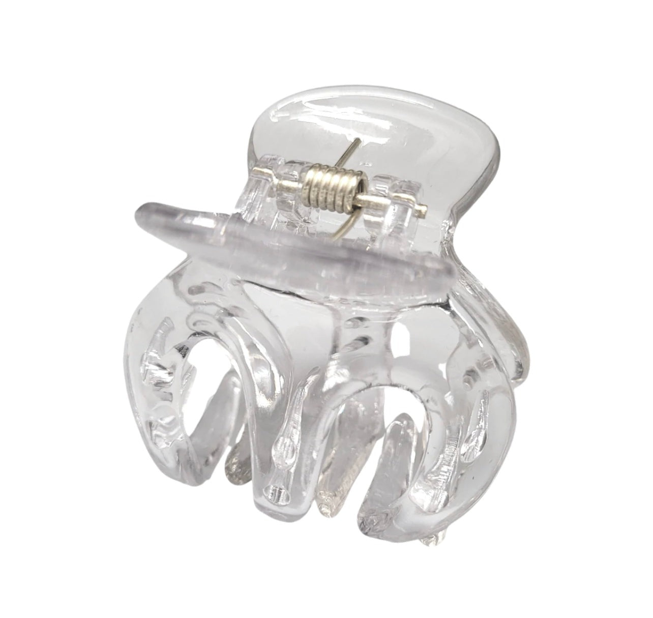 Small Hair Clip - Glossy Clear